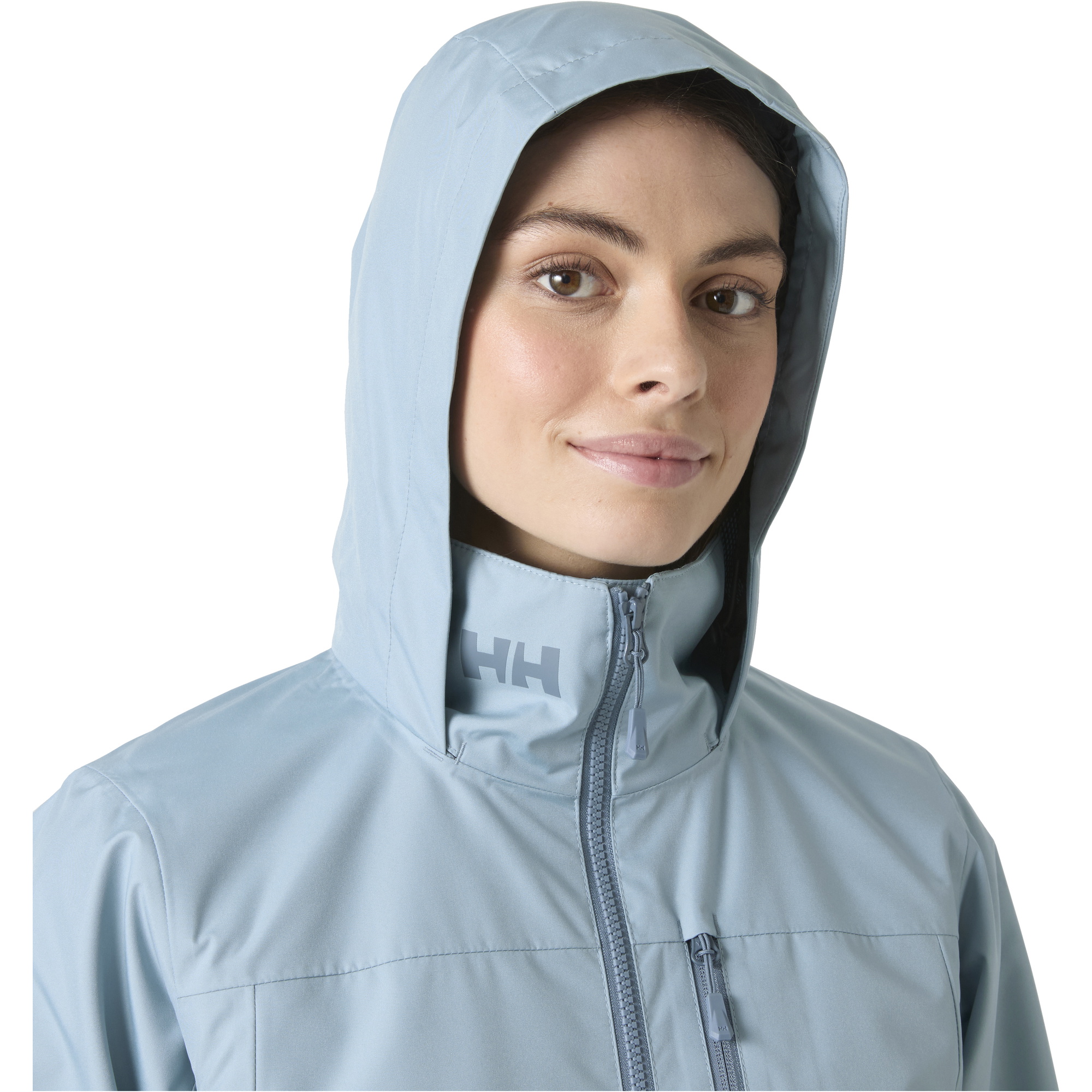 2026 Helly Hansen Womens Crew Hooded Jacket 2.0 34448 - Windy Blue